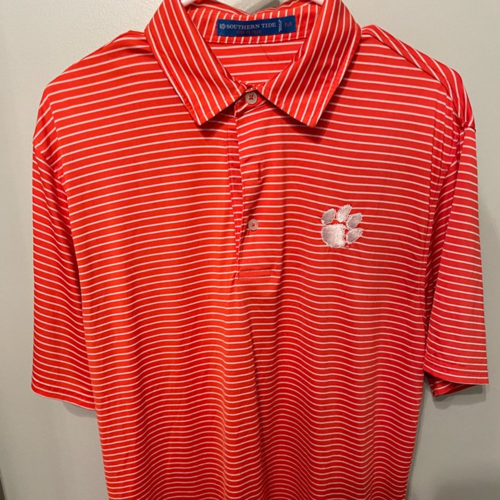 Southern Tide Clemson Polo Shirt Men's M
